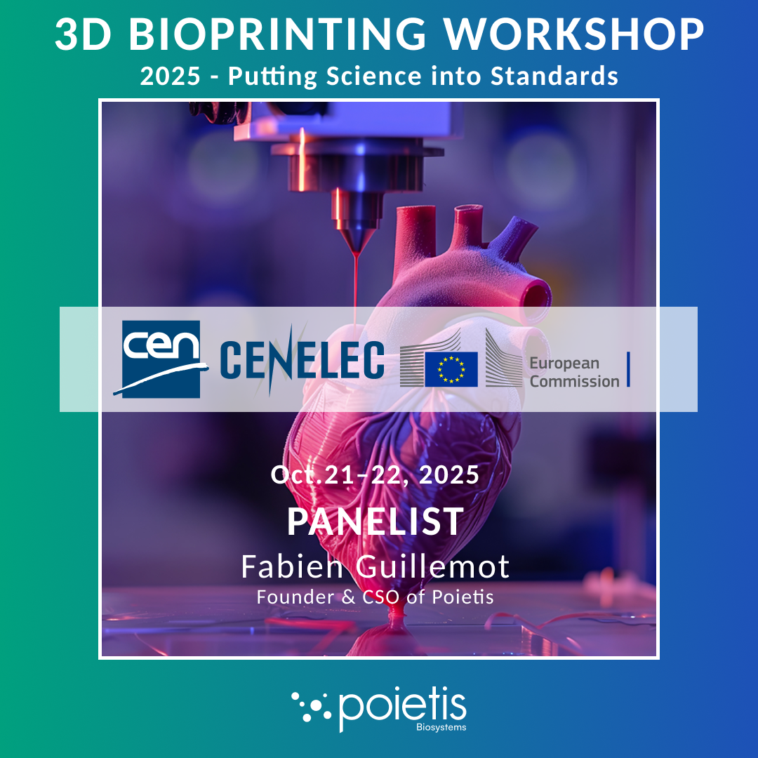 Poietis contributes to shaping the future standards of 3D bioprinting